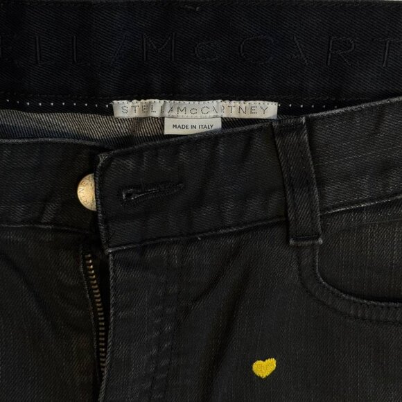 Stella McCartney Women Black Jeans Size 30 – Made in Italy - Picture 8 of 9